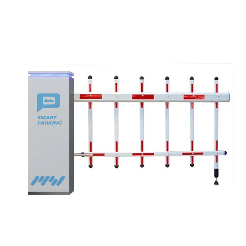 dc motor 24v  boom barrier gate with retractable portable automatic 6 meter