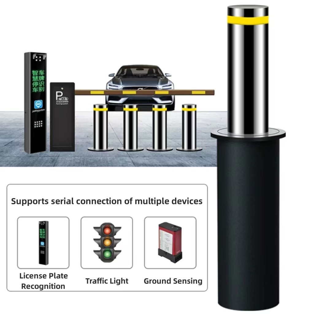 High Quality Wholesale security road blocker automatic retractable hydraulic driveway bollard