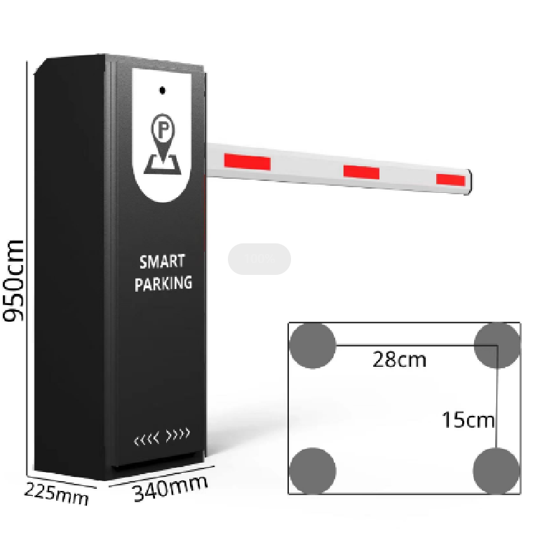 ANT road barrier gate  security door for car parking   electronic boom barrier gate for driveway