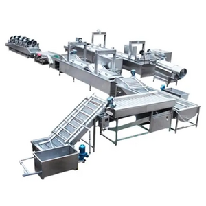 Full Automatic Frozen French Fries Fry Potato Cutter Maker Machine  Production Line Semi-automatic potato chip production line