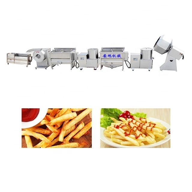 French Fries Production Line For Sale Semi Automatic Small Scale Frozen Potato Flakes Chips Processing Plant Making Machines