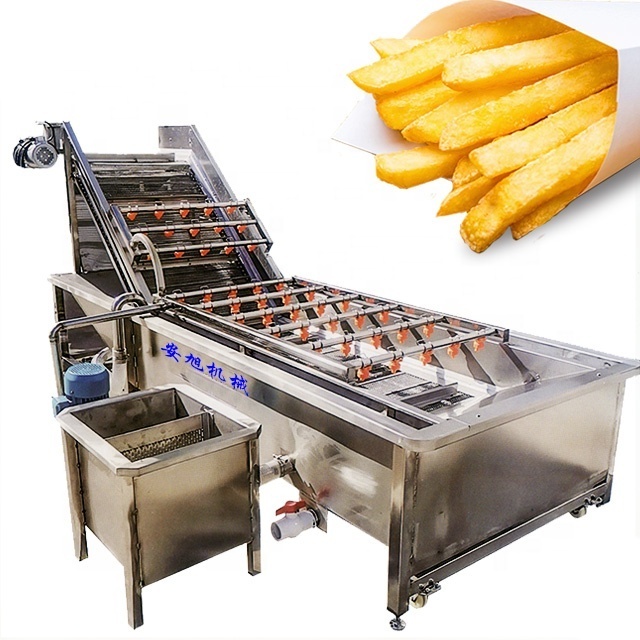 French Fries Production Line For Sale Semi Automatic Small Scale Frozen Potato Flakes Chips Processing Plant Making Machines