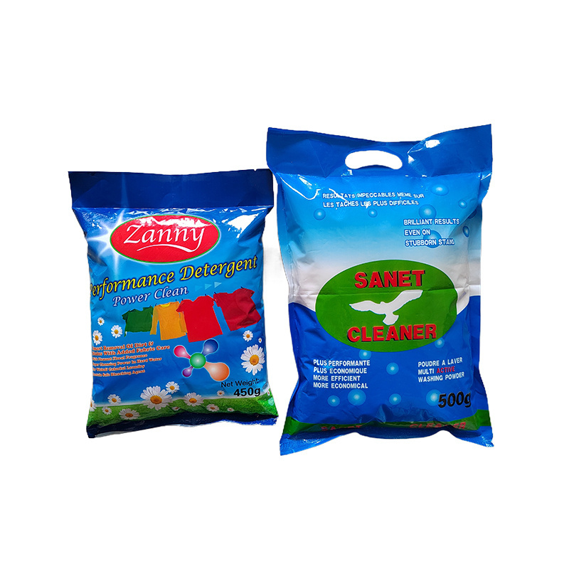 Poudre a laver  Detergente en polvo Jabon en polvo OEM 15%LAS washing powder with soda ash blue washing powder