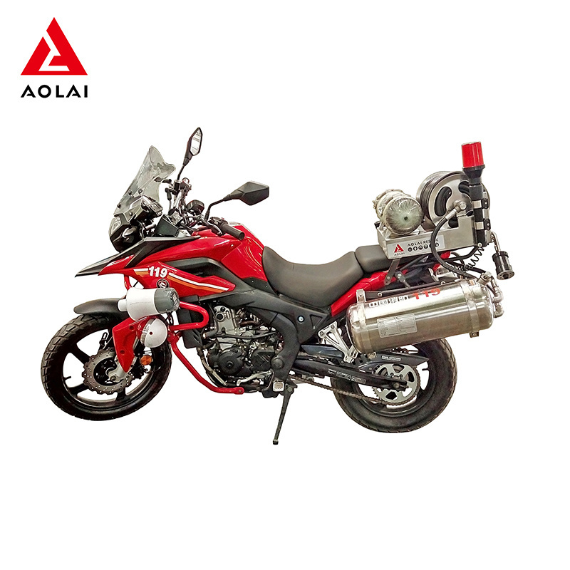 Beach and jungle Four wheeled fire rescue motorcycle with lightweight hydraulic rescue equipment