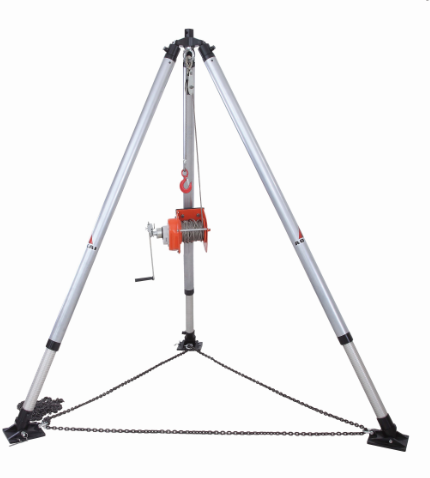 Telescopic electric tripod lifting hoist tripod Safety rescue Lifting Tripod