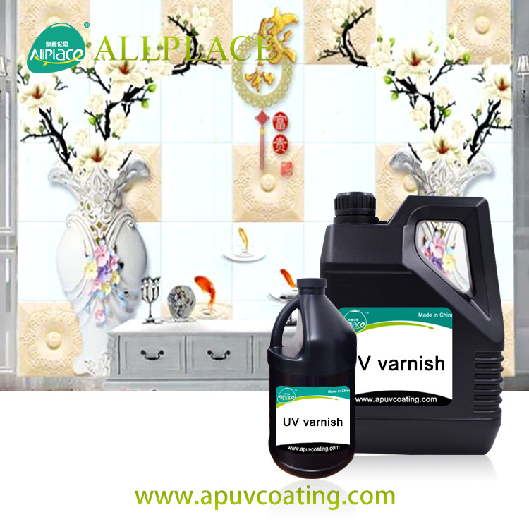 Uv Coating for 3d Printing Ceramic Tiles Protection Spray Paint for Primer and Top Coat Used Uv Varnish