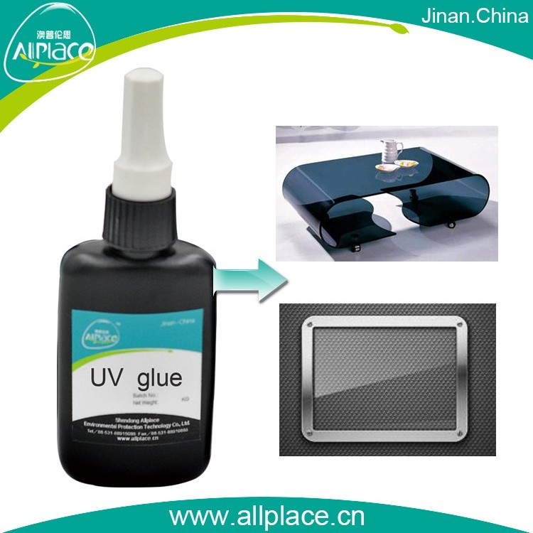 uv bonding glass to metal/glass table uv glue adhesive