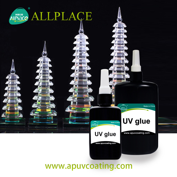 Eco-friendly  crystal uv glue Epoxy resin clear glossy liquid glue