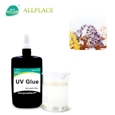 Eco-friendly  crystal uv glue Epoxy resin clear glossy liquid glue