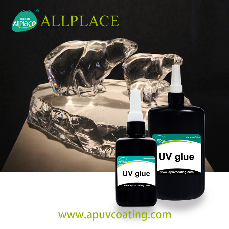 Eco-friendly  crystal uv glue Epoxy resin clear glossy liquid glue