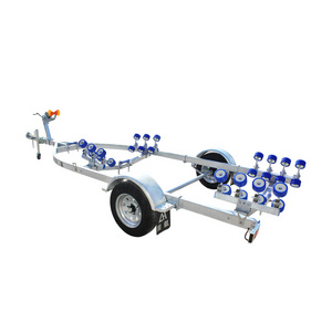 RB550 china galvanized aluminum heavy duty hot sale foldable axles boat trailer