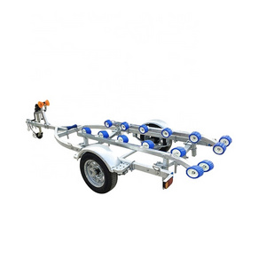 Boat Trailer Yacht Kayak Rubber Boat Trailer Rack FRP Roller Tug Rack Assault Boat Motorboat Trailer Rack