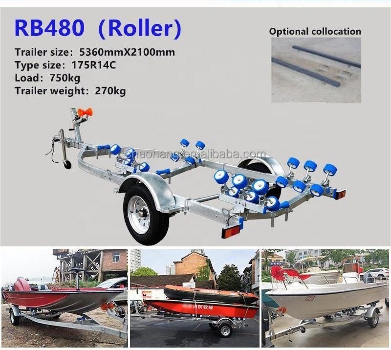 China OMAI  trailer manufacturer galvanized jet ski trailers for sale boat trailer aluminum