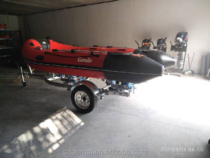 Boat Trailer Yacht Kayak Rubber Boat Trailer Rack FRP Roller Tug Rack Assault Boat Motorboat Trailer Rack