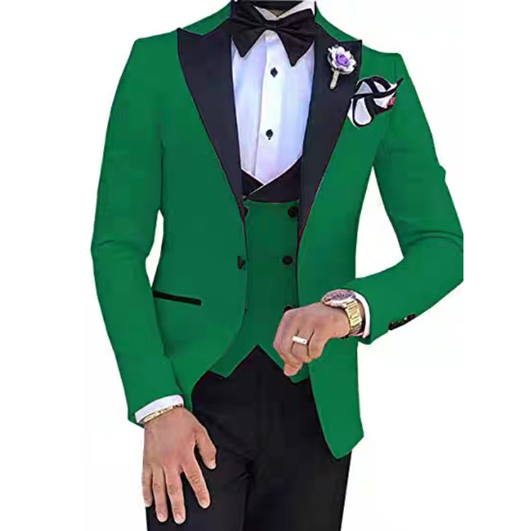 costume homme pour mariage italian high quality mtm suit 3 piece slim fit wool wedding suit for man