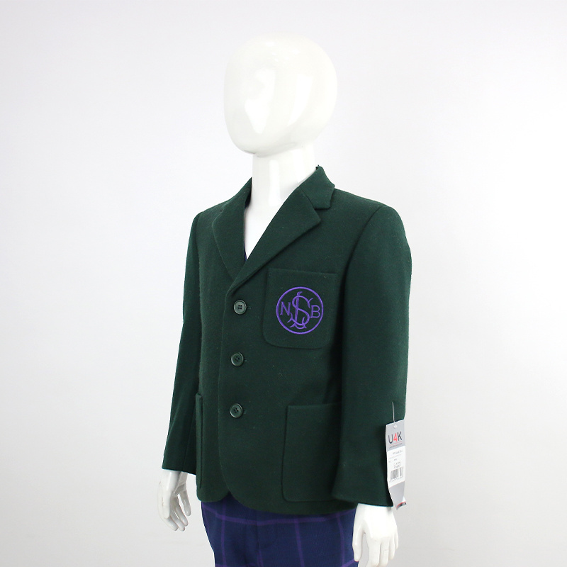 Hot Product kids Green classic school uniform custom wool fabric boys school uniform