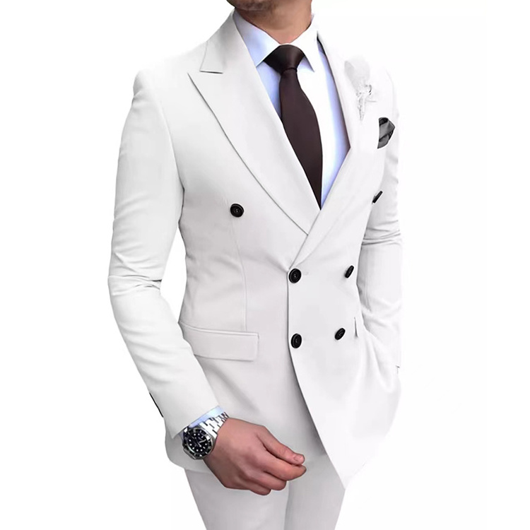 New custom suit high-end business suit fashion double-breasted suit