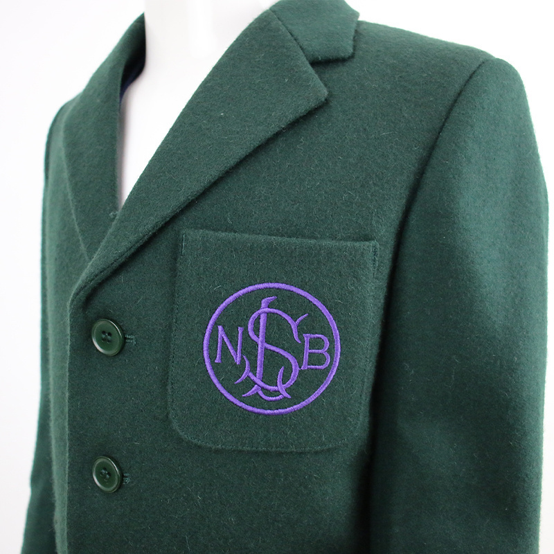 Hot Product kids Green classic school uniform custom wool fabric boys school uniform