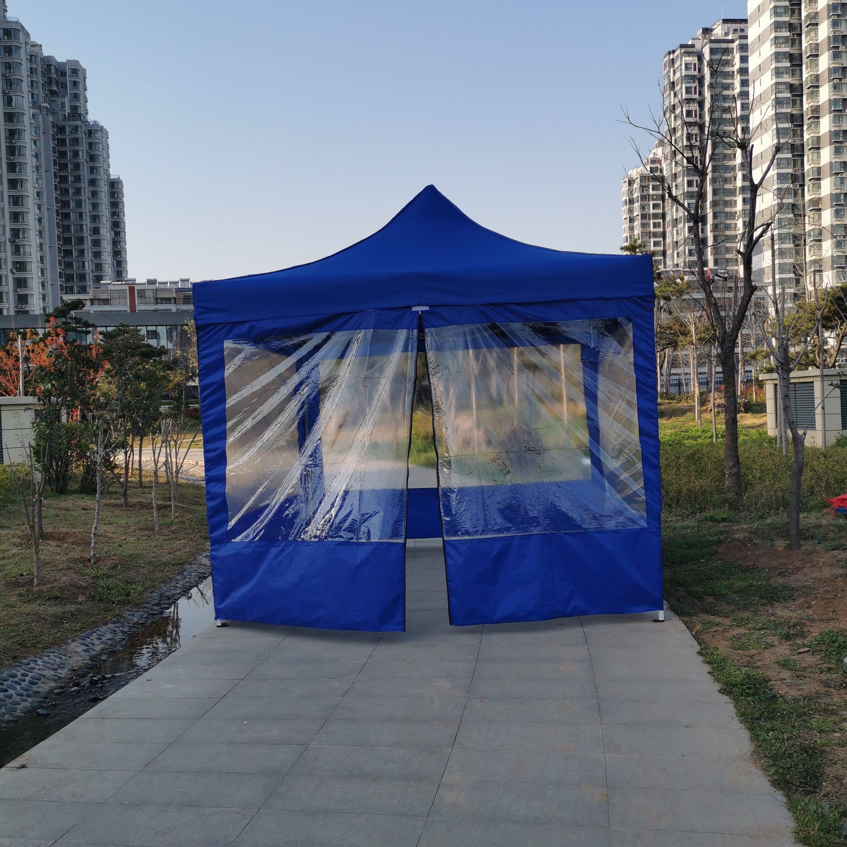 Top sponsor listing Outdoor waterproof 3x6 folding tent 3x6m pop up gazebo with 4sides and window 3x3 folding custom tent