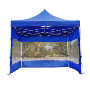 Customized 20x20 gazebo printed trade show camping tent transparent canopy with silver coated