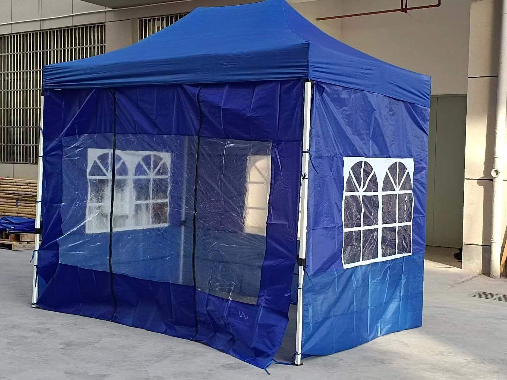 Custom Pop Up Canopy Tent - Folding Canopy with Sidewalls Church Window - Cater Party Wedding BBQ Outdoor Events Gazebo 10x20