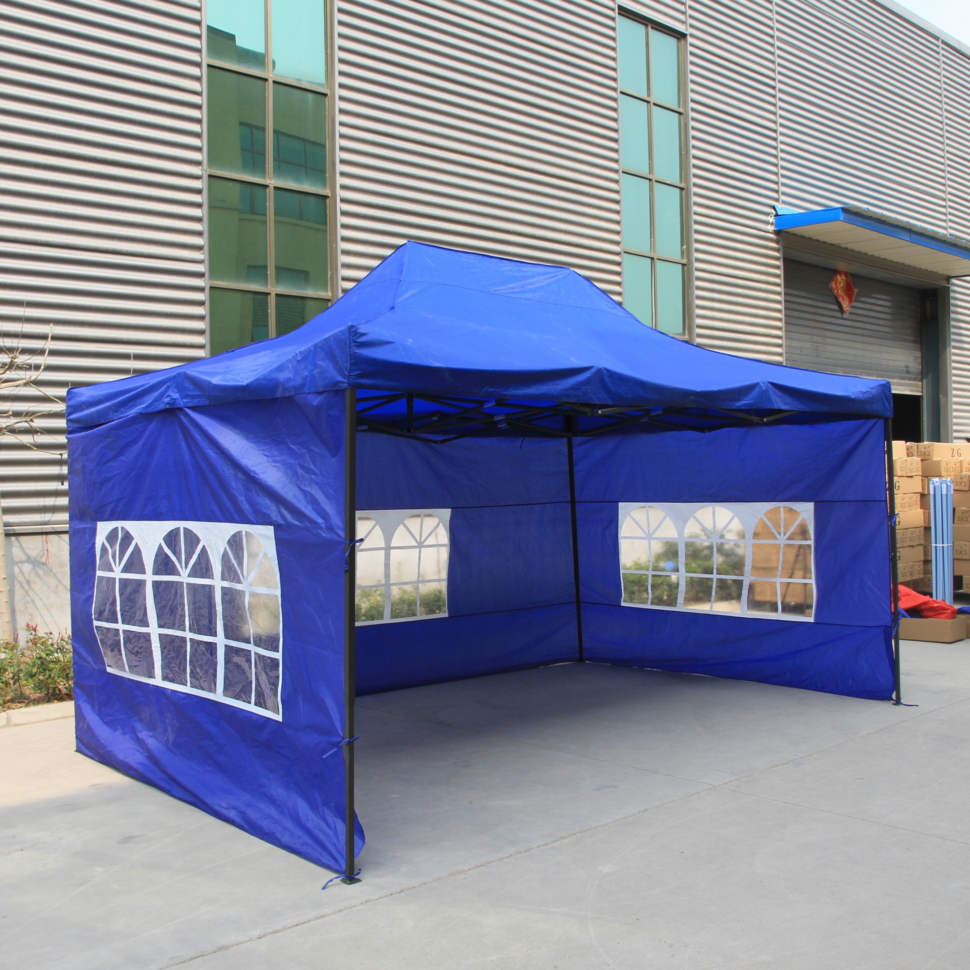 Top sponsor listing Outdoor waterproof 3x6 folding tent 3x6m pop up gazebo with 4sides and window 3x3 folding custom tent