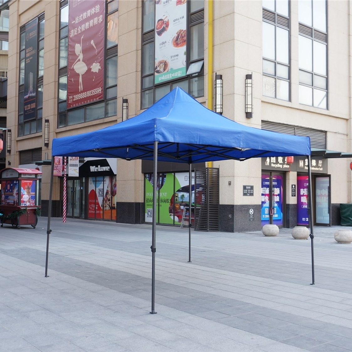 Outdoor pop up  event shelter folding canopy tent with side walls