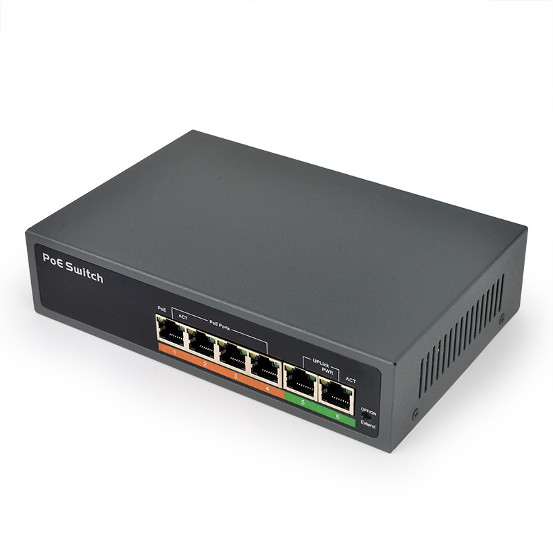 SDAPO PSE604EX V2.0 10/100Mbps 4 port power fast ethernet network poe switch for cctv security poe switch