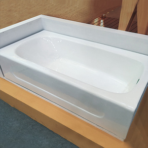 High Quality Best Design Enameled Cast Iron Bathtub with Skirt Rectangle Metal Tub for Europe American market