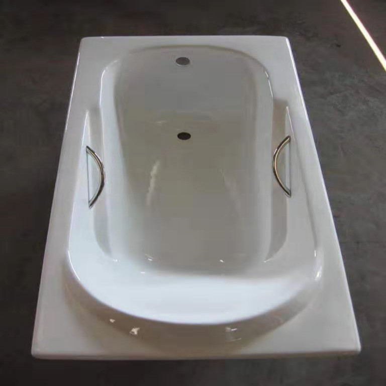 Factory directly supply cast iron bathtub porcelain bath built-in ceramic soaking bath with size 1500/1600/1700 mm