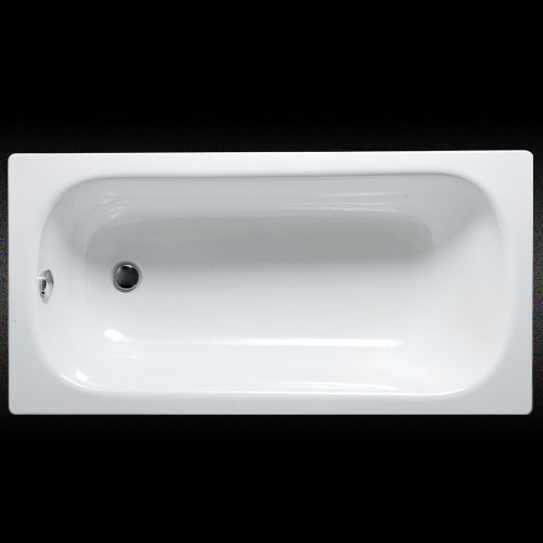 Popular porcelain steel bathtub steel shower tray ceramic bath elegant design drop-in steel tub wholesale in China