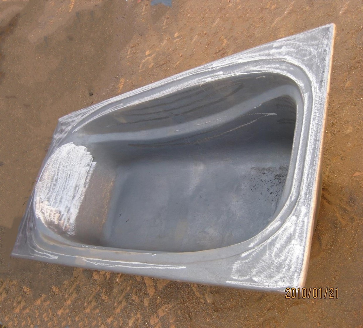 Drop-in cast iron bathtub half-finished no enameling rectangle flat bottom empty bathroom bathtub 1200/1500/1700 mm