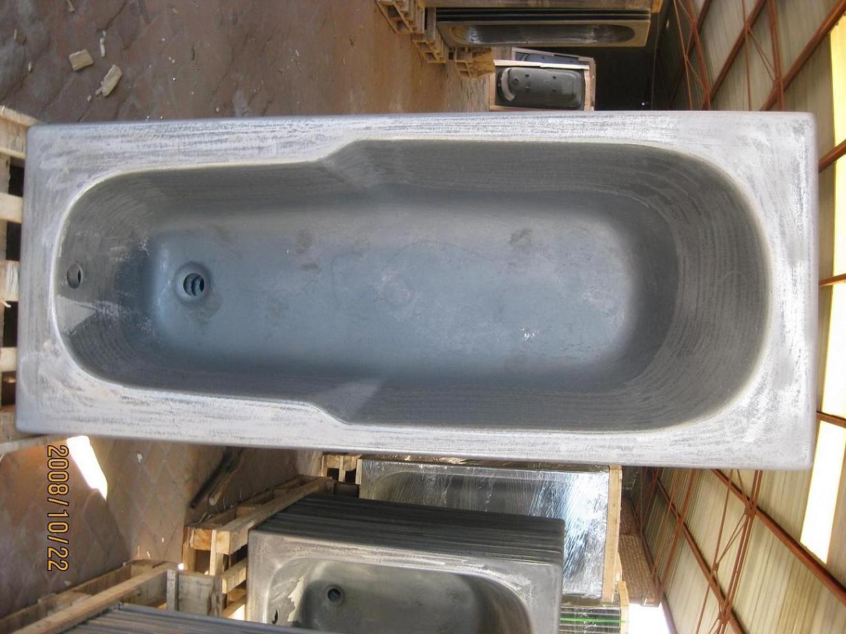 Drop-in cast iron bathtub half-finished no enameling rectangle flat bottom empty bathroom bathtub 1200/1500/1700 mm