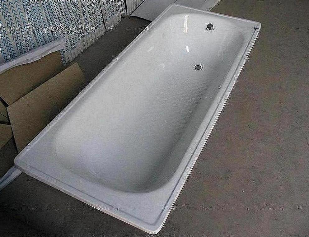 Popular porcelain steel bathtub steel shower tray ceramic bath elegant design drop-in steel tub wholesale in China