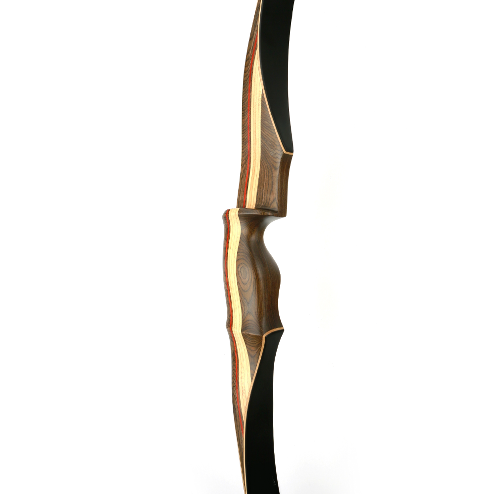 Bowhunting archery 60 inches with laminated dymond wood handle reflex deflex traditional a piece recurve bow