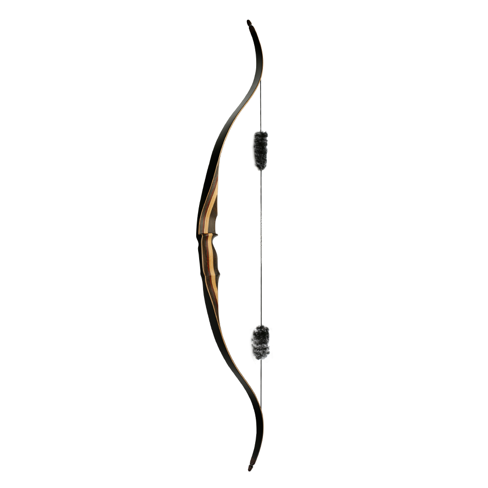 Bowhunting archery 60 inches with laminated dymond wood handle reflex deflex traditional a piece recurve bow