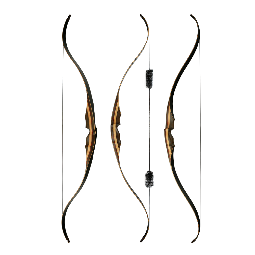 Bowhunting archery 60 inches with laminated dymond wood handle reflex deflex traditional a piece recurve bow