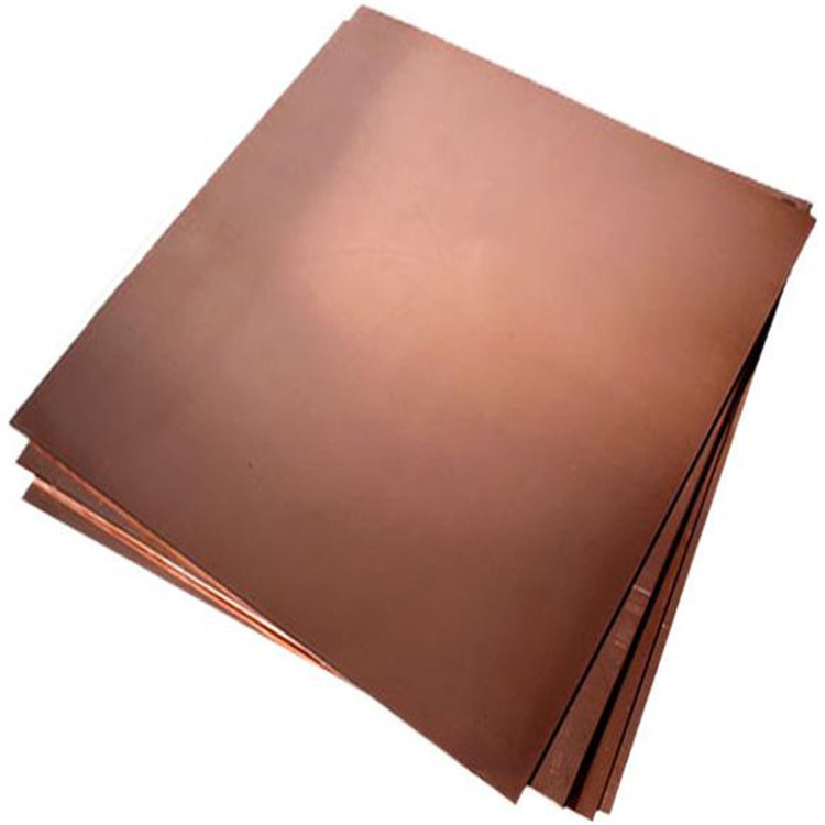 Oxygen Free Copper Sheet Copper Cathode Tinned Clad Copper Sheets Red 3mm