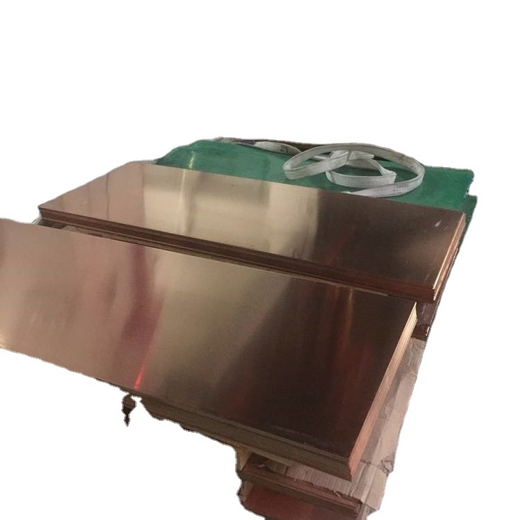 Oxygen Free Copper Sheet Copper Cathode Tinned Clad Copper Sheets Red 3mm