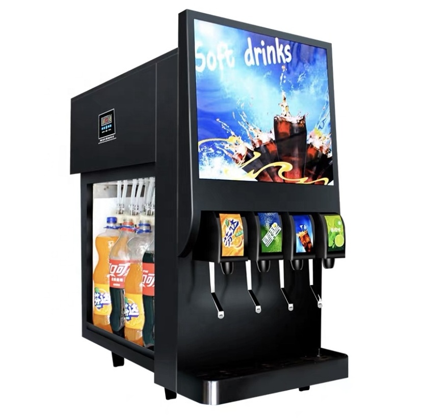 4-valve carbonated beverage cup machine cola machine commercial refrigerated juice machine fully automatic