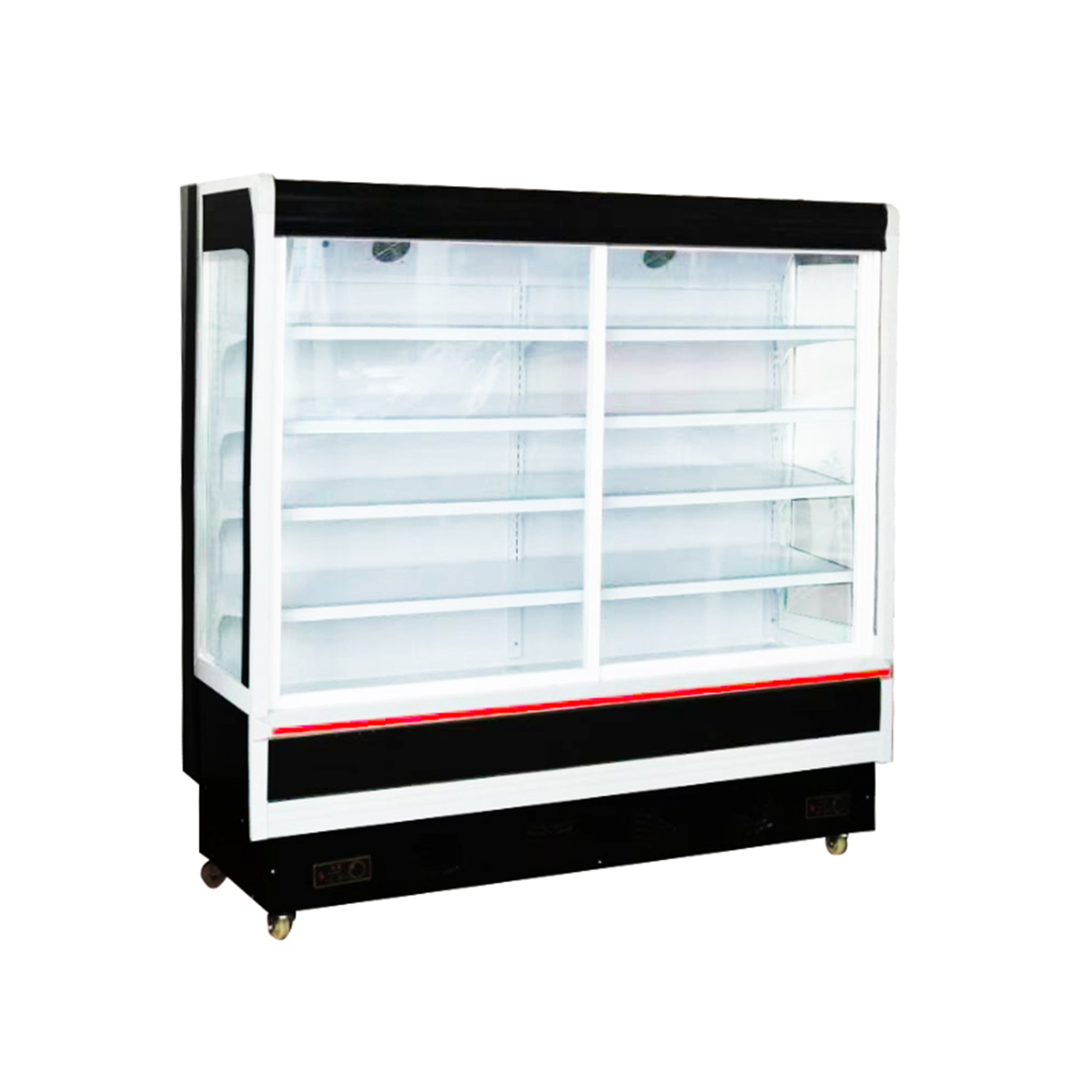 Custom Refrigerator Supermarket Fruit Display Fridge Freezer Vegetables Chiller Refrigerator With Good Quality