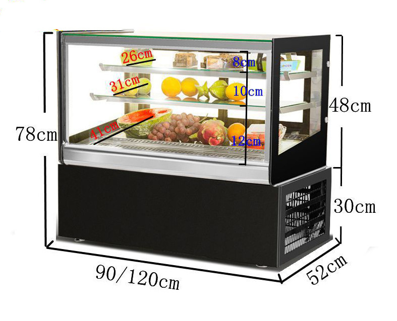 Cold Beverage Display Chiller  Ice Display Freezer 6 Doors Commercial Refrigerator Refrigerator Showcase Type