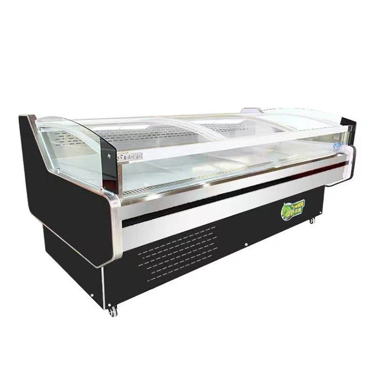 Supermarket Commerical Meat Display Freezer Fish Counter