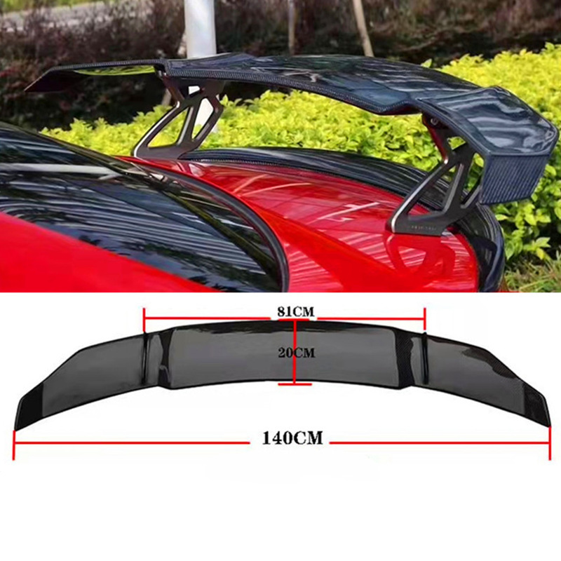 Luxury Universal Car Accessories Parts Real Electric Carbon Spoiler Tail Wing