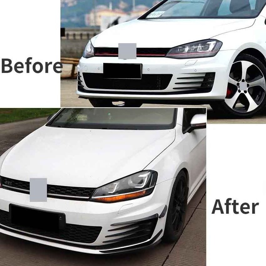 Front bumper separator Volkswagen for Golf 7 MK7 GTi 2013-2016 Trim flap canard body kit