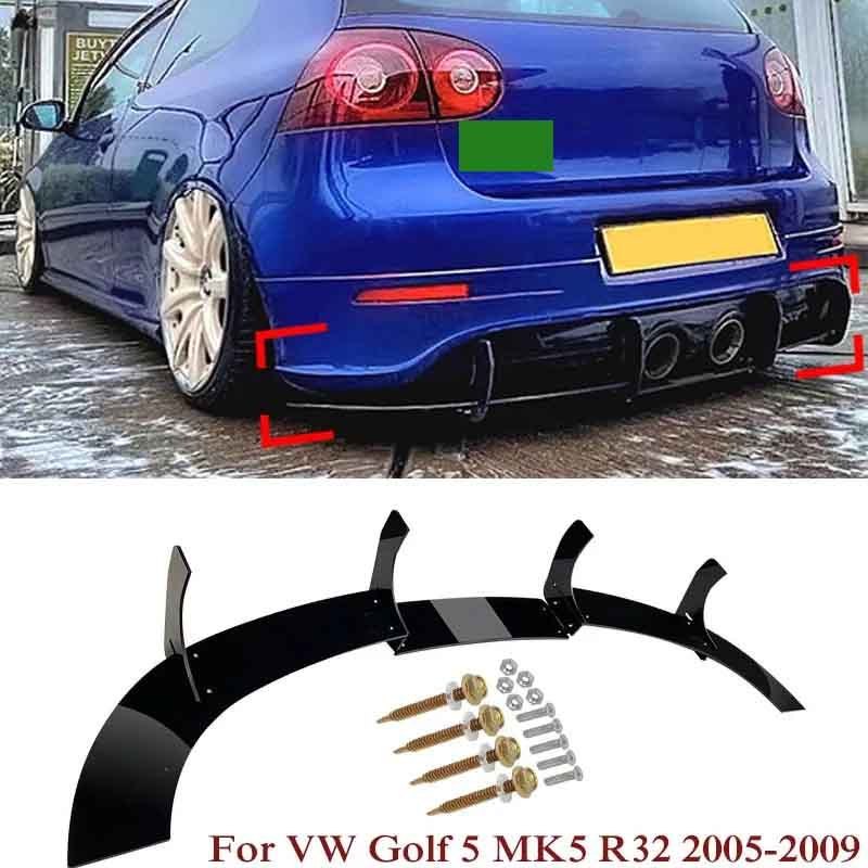 Volkswagen Golf 5 MK5 R32 2005-2009 Rear bumper diffuser protects rear side car