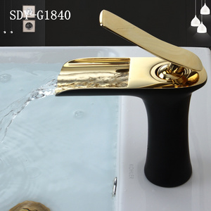 SDAYI sanitary ware Gold color basin mixer bathroom sink faucet  water tap basin tap faucet