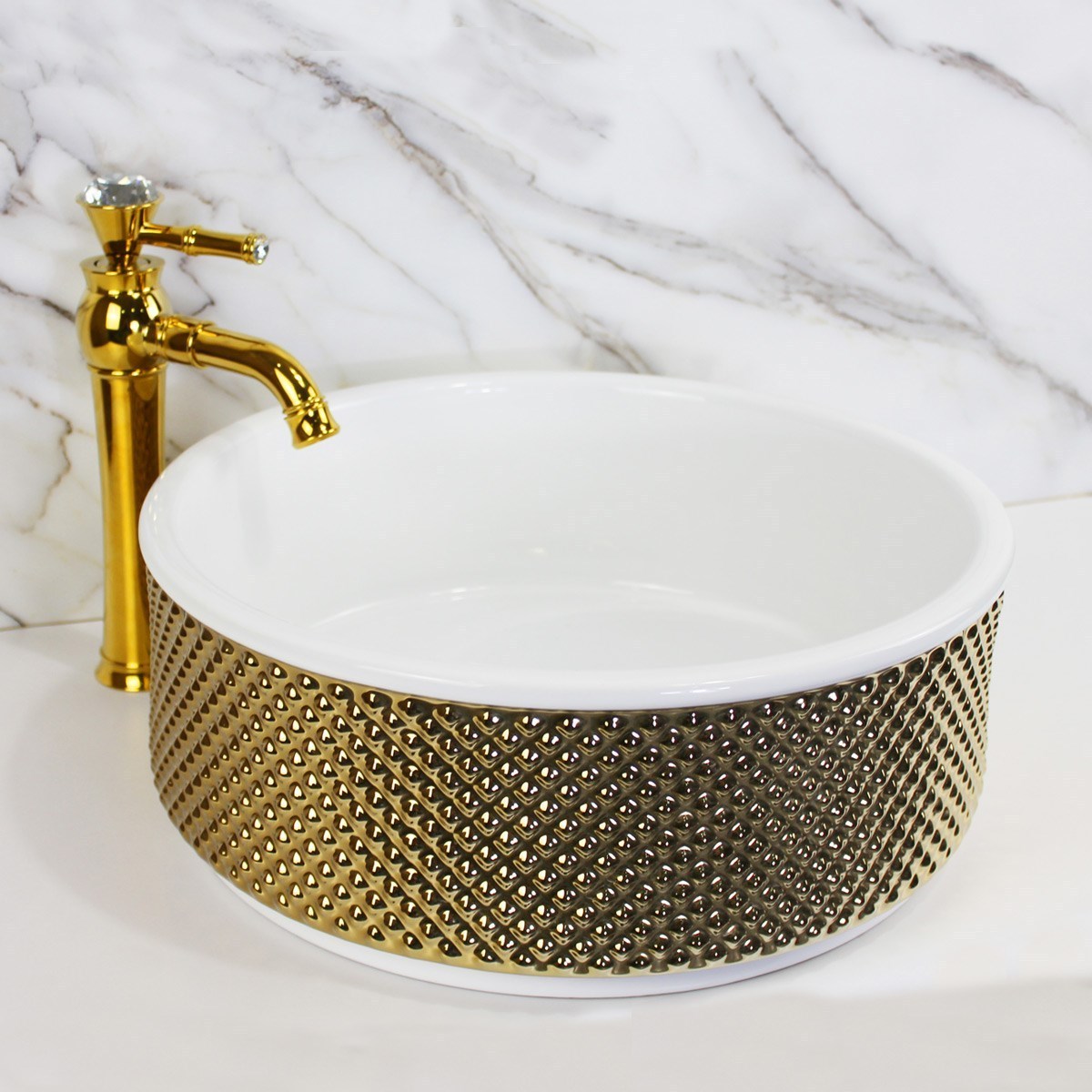 ceramic gold hand wash basin  luxury sanitary ware washbasin bathroom farm sink