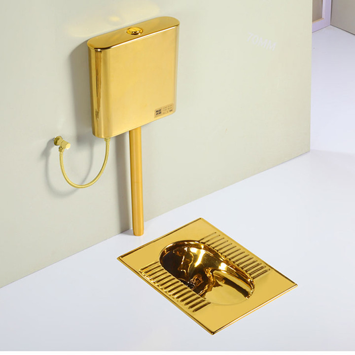 ceramic color  wc pan toilet bathroom public toilet gold color  squatting pan