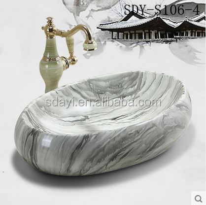 hot sale ceramic marble color wash basin bathroom stone basin with cheap price in indian